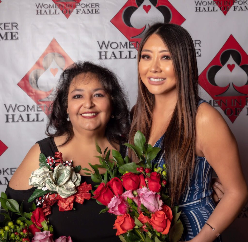 Lupe Soto and Maria Ho - 2018 Women in Poker Hall of Fame Inductees